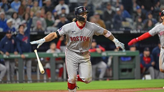 Jarren Duran powers Red Sox past Royals, 7-1, snapping offensive drought taken at BSJ Headquarters (Red Sox). Photo by Peter Aiken-Imagn Images
